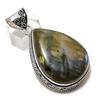 Лабрадорит Драгоценный камень Ручная работа 925 Стерлинговое серебро Ювелирное изделие Подвеска 2,29" P8F27