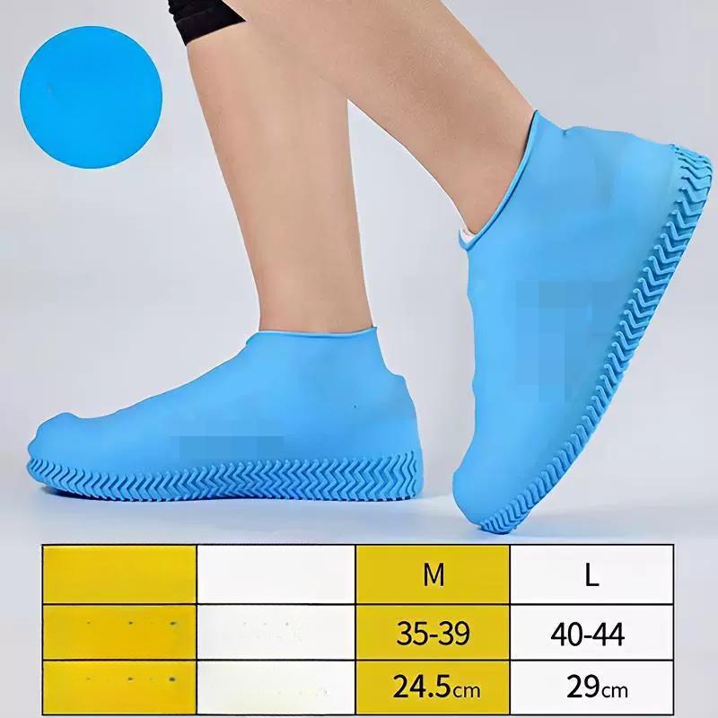 Многоразовые водонепроницаемые чехлы для дождевой обуви, нескользящие резиновые бахилы, антифрикционная обувь для ходьбы на открытом воздухе, аксессуары