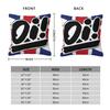 Oi Punk Rock Square Pillowcase Polyester Linen Velvet Printed Zip Decorative Home Cushion Cover