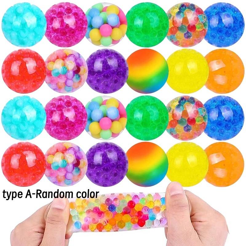 6Pcs Squishy Stress Balls Fidget Toys Mini Squeeze Balls Adhd Stress Relief For Kids Adults Classroom Prizes Birthday Gift