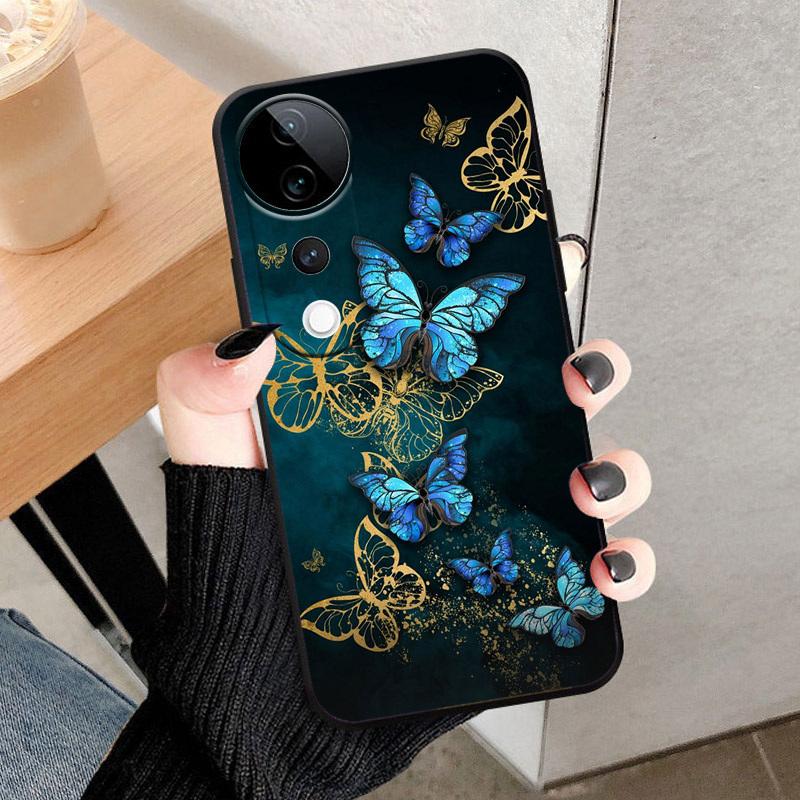 Чехол для VIVO S19 Pro Черный ТПУ Ударопрочный Корпус Для телефона VIVO S19 Мягкий Силикон Funda S 19 V2362A V2364A Capa