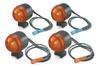 Kitaco 830-1137900 Комплект указателей поворота, Monkey Warens Mini, Черный/Оранжевый