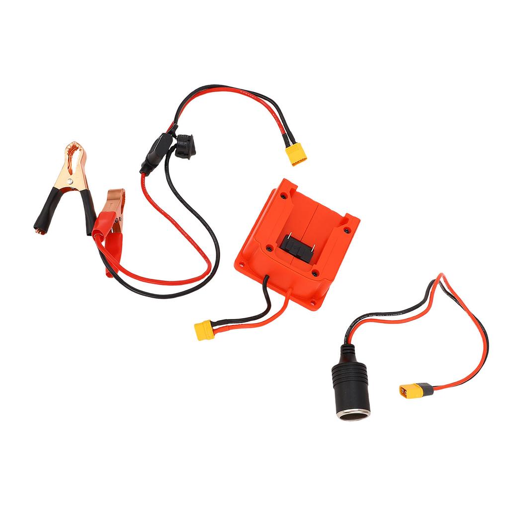 Пусковой кабель с адаптером для аккумулятора, подходит для аккумулятора B4 18 В, пусковой адаптер с прикуривателем