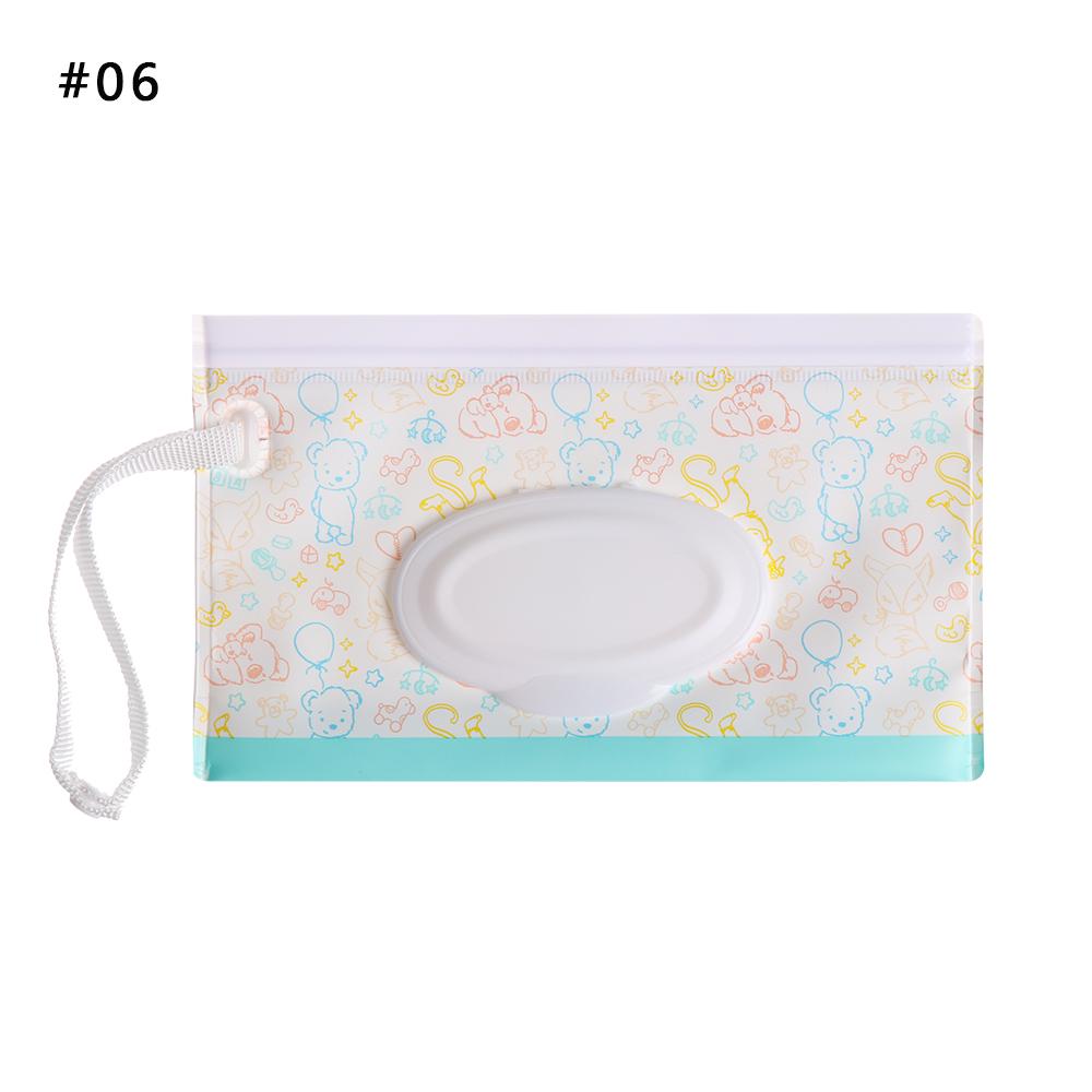 Чехол для влажных салфеток из ЭВА для детей, портативный держатель для салфеток, откидная крышка, многоразовый многоразовый косметический чехол с защелкивающимся ремешком, полезная коробка для салфеток