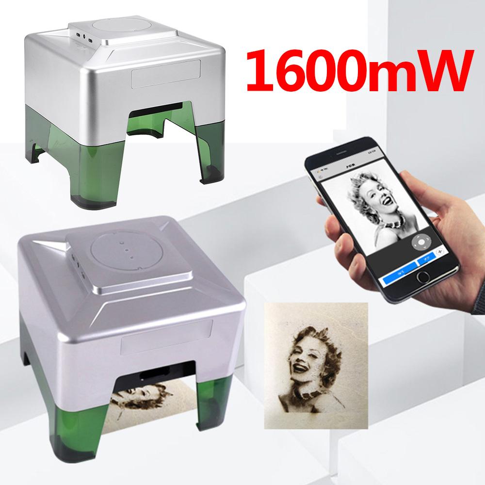 Мини-гравер Bluetooth 1600 МВт DIY Принтер логотипов Мини-машина для лазерной гравировки