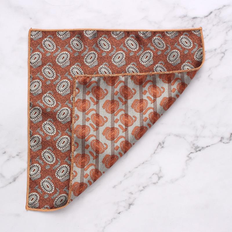 British Style Men'S Suit Pocket Towel Small Flower Type Business Retro Banquet Suit Small Square Scarf Chest Towel Handkerchief