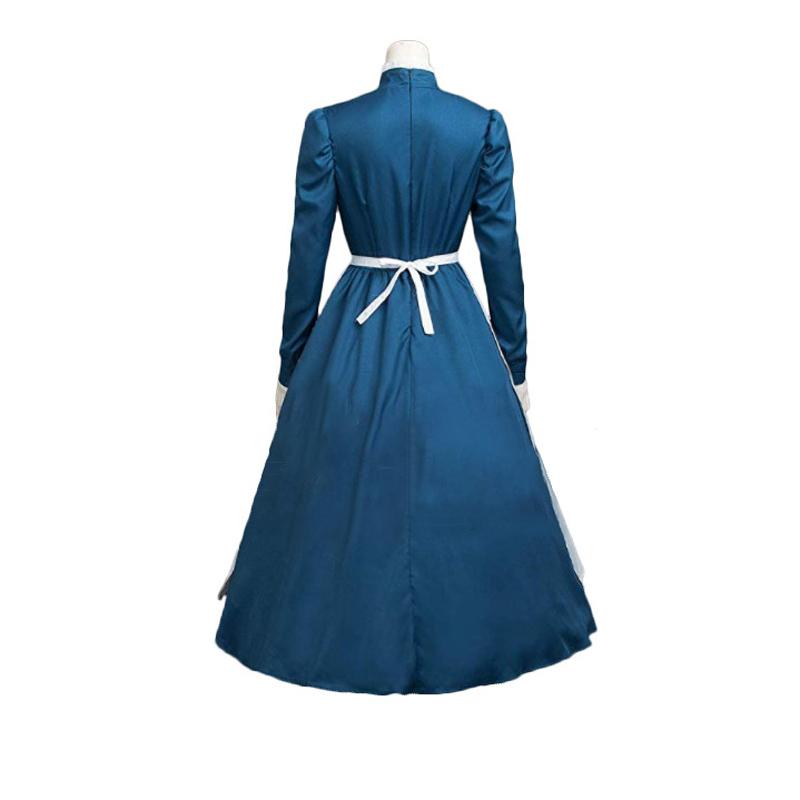 Аниме Косплей Костюм Howl';Ходячий замок Косплей Софи Хэттер костюм длинное платье женский костюм на Хэллоуин