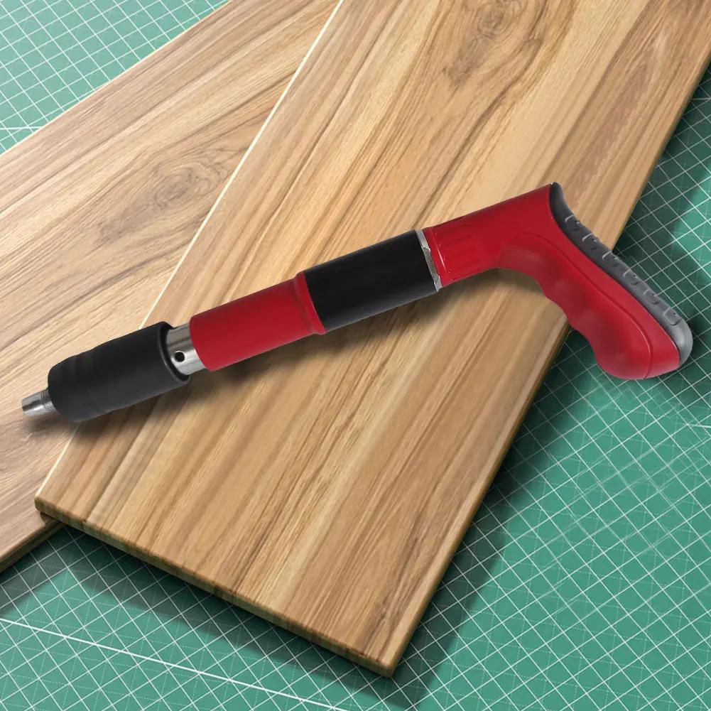 Металлообработка Пневмопистолет для забивания гвоздей Регулируемый Бесшумный Крепеж для стен Пистолет для гвоздей Одноручная операция Инструмент для клепки потолка