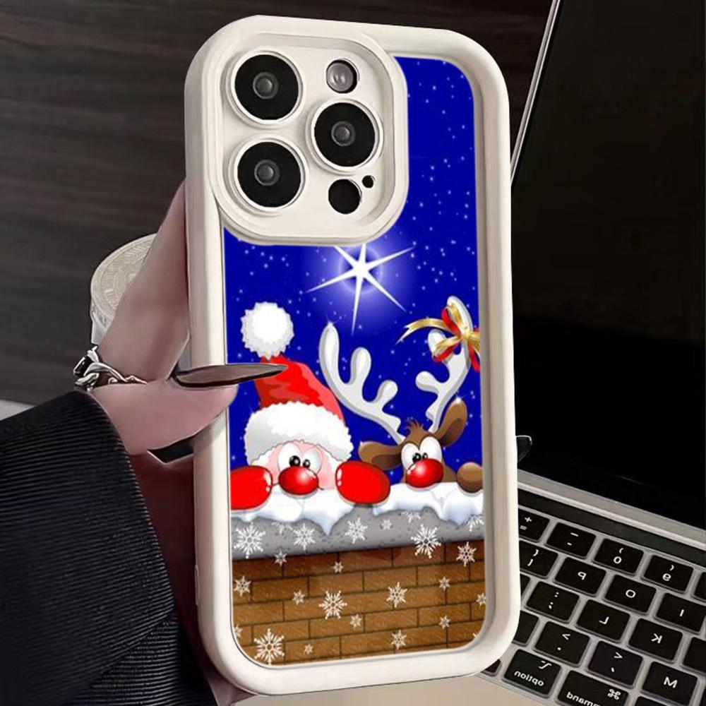 Чехлы для телефонов Ae111 с рождественским дизайном для Xiaomi 14T 12 11 Lite 5G NE Redmi 13C 14C 9C 9a A3 Note 12 Pro 10 11s Angel Eye Ladder Защитный чехол