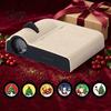 Christmas Decor Projector Light LED Lamp, 6/10/15/20 Festive Scenes Holiday Projector, Mini USB Indoor Outdoor Decoration Powered for Living