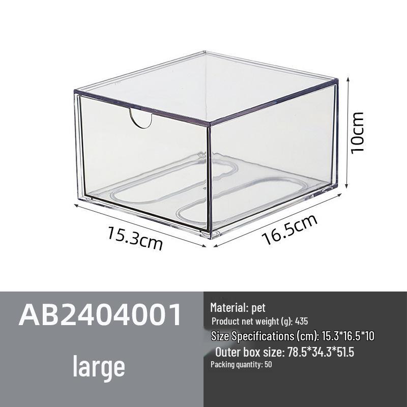 Акриловый бокс для хранения солнцезащитных очков для трансграничной торговли: Многослойный настольный выставочный шкаф с выдвижными ящиками, пылезащитная полка