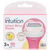 Женские сменные лезвия для бритвы Intuition Lemonberry Breeze, упаковка из 3 штук