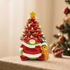 10-дюймовая светящаяся рождественская елка-гном из смолы с оленем/Сантой, елка-гном с LED-подсветкой для дома, офиса, каминной полки, настольного декора
