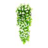 2Pcs Artificial Hanging Flowers Outdoor Vines with Eucalyptus Leaves Realistic Looking Vibrant Color Fake Plants UV Resistant Simulation Flowers