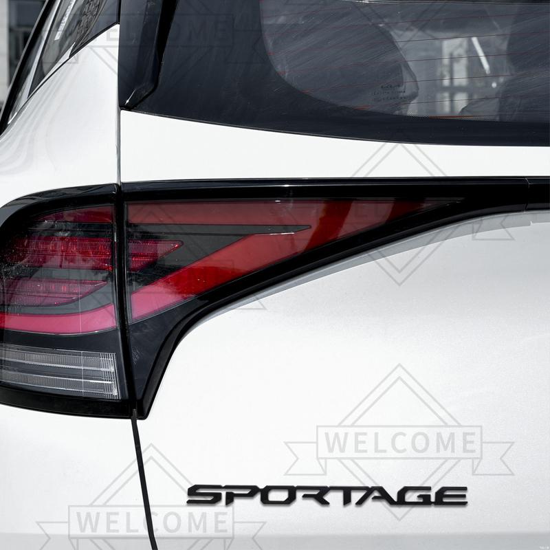 AANC1 3D Car Stickers For KIA Sportage Hybrid HEV GT Line LX EX SX Emblem Auto Body Letter Badge Trunk Decal Decoration Accessories