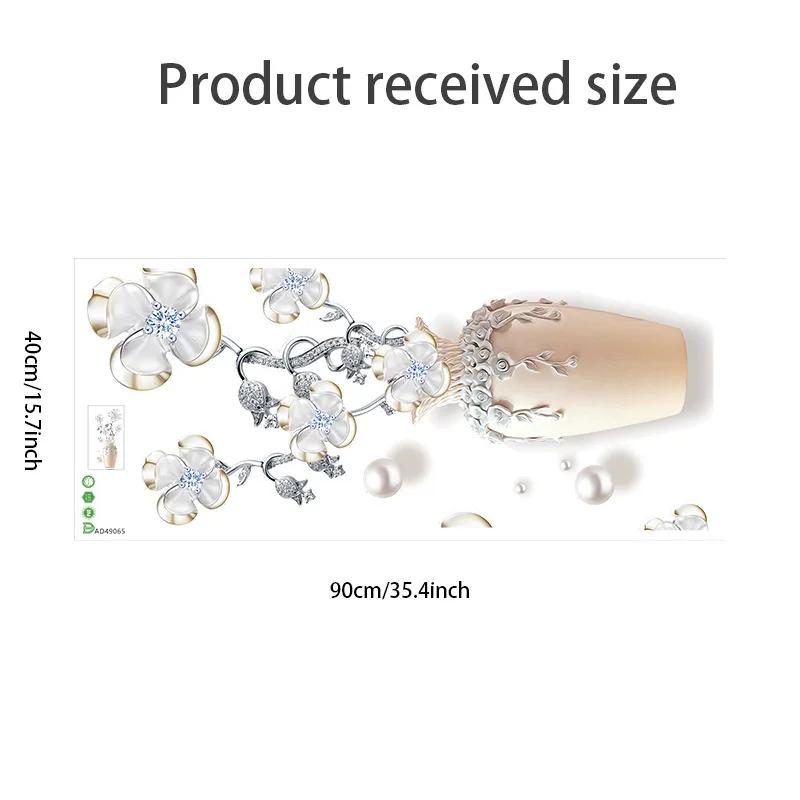 1 шт. Элегантная и чистая стена для посадки цветов «Четыре листа клевера», Спальня, Гостиная, Дом, Самоклеящиеся водонепроницаемые наклейки