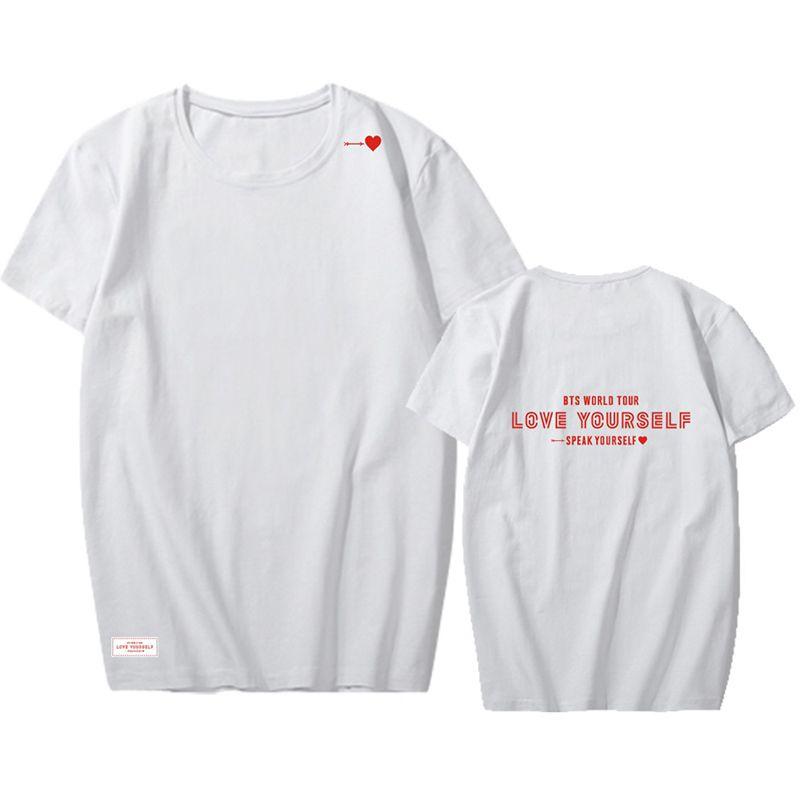 Tshirt Kpop Bts Love Speak Yourself Concert Tshirt Casual Tee Jk Rm Tops Jimin