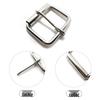 Серебряная железная регулируемая роликовая пряжка с язычком для рюкзаков и сумок