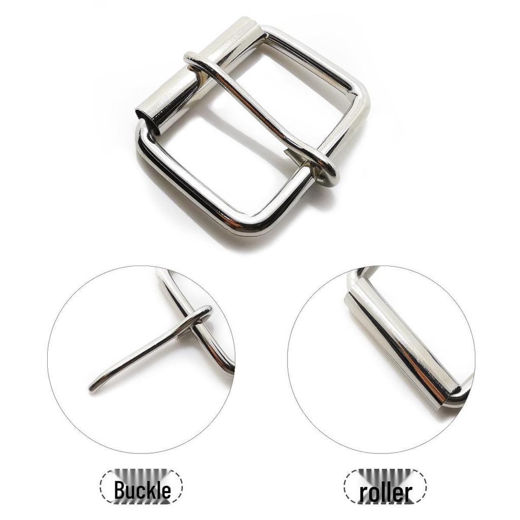 Серебряная железная регулируемая роликовая пряжка с язычком для рюкзаков и сумок