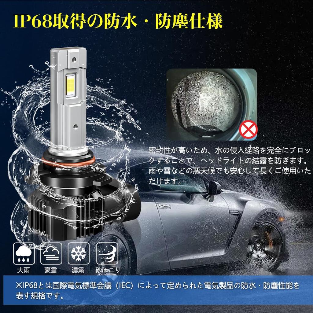 Светодиодная лампа дальнего света Perrace HB3, белая, безвентиляторная, 6500K, DC12V, 40W, интегрированного типа,