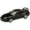 HJ64 1/64 Scale Toyota Supra RZ (JZA80) with Active Spoiler Parts, Black, Finished Product