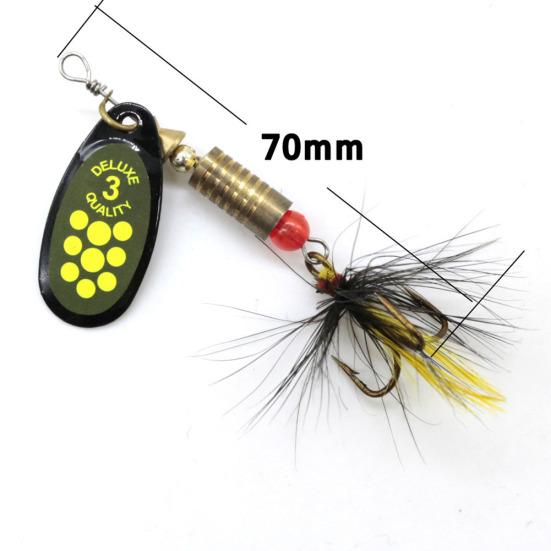 Портативные острые крючки, спиннер, вращающиеся искусственные приманки, рыболовная приманка