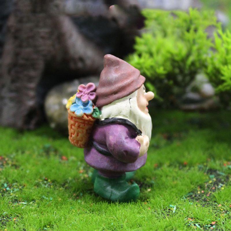 Очаровательные 7 шт. Мини-статуэтки гномов, идеально подходящие для красочного гномьего ландшафта и украшения сада