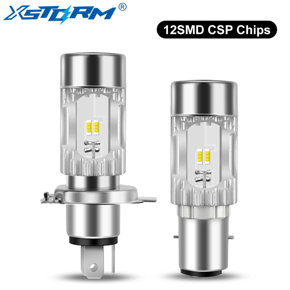 1 шт. 15000LM H4 BA20D светодиодная фара для мотоцикла Blub с вентилятором Moto Light 1:1 360° CSP Motobike 20W 6000K 12V Аксессуары