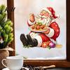 Festive Party Supplies Santa Claus Wall Sticker, Waterproof PVC Decal, Removable Decorative Window Clings Art for Glass Windows And Doors Durable