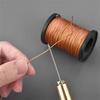 9 pcs/set Nylon Thread Leather Sewing Kit Straight Hook Hand Quilting Needles  Stitching Projects