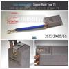 Meiersenli 25x32x60mm Carbon Brush with Copper Rivet & Semi-Copper Graphite