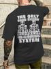 Unisexs Unisex THE ONLY GOOD SYSTEM IS A SOUND SYSTEM T Shirt Tee Summer Trendy Oversize Retro Y2K Street Style with Vintage Design
