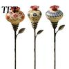 Outdoor Hummingbird Feeder Garden Stake, Vintage Ceramic Feeder, Flower Feeding Port, Housewarming Gift for Bird Lovers Nectar Backyard Lawn