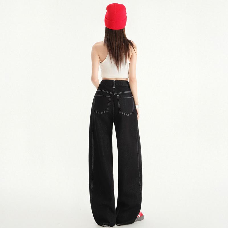 Ретро брюки Scimitar для женщин с высокой талией Свободные широкие джинсы для женщин с узкими джинсами Scimitar для женщин