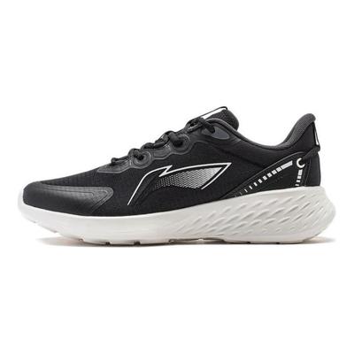 Li Ning Мягкие противоскользящие износостойкие низкие беговые кроссовки мужские Черные ARST047-1