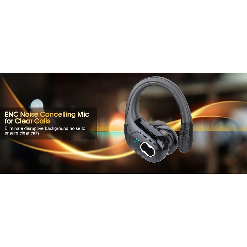 TWS Sports Earbuds Bluetooth 5.4 HIFI Bass Wireless Headphones LED Touch Hands-free Earphone Noise Cancelling Waterproof Headset