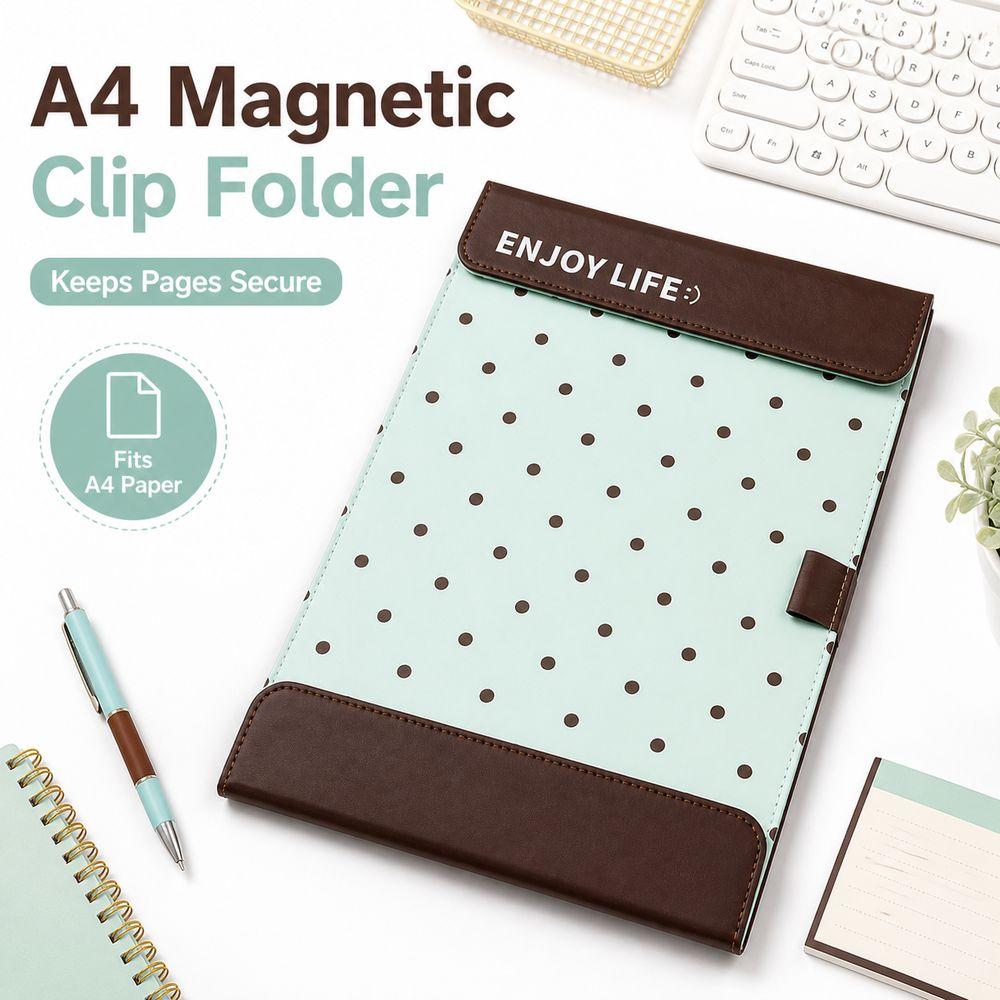 Colorful Polka Dot Pattern Clipboard Folder Document Clipboard Document Organization