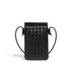 Vertical Mini Coin Mobile Phone Bag, Small and Lightweight, Single-shoulder Crossbody Women's Bag, Fashionable and Casual, Hand-woven Bag