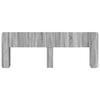Headboard Cabinet with Storage Grey Sonoma Wood Material