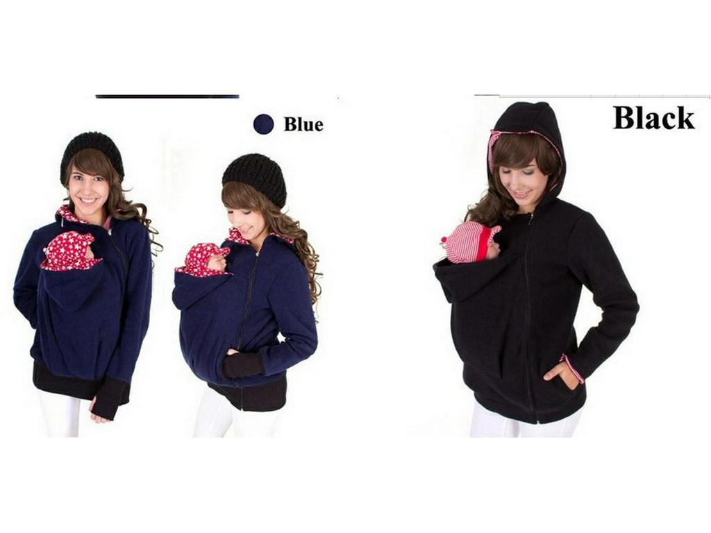 2025 Горячая Распродажа Женская Осень/Зима 3-в-1 Многофункциональная Толстовка-Пальто Кенгуру для Мамы