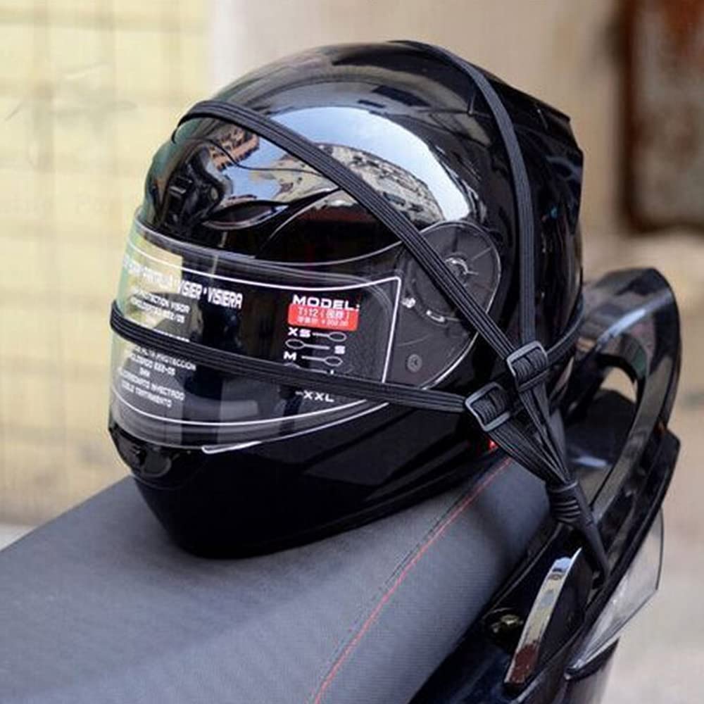 Samcos Elastic Band Set of 2, Easy To Fix, Elastic Motorcycle Helmet Fixing Rope,