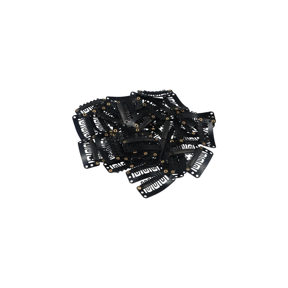20Pcs Toupee Wig Comb Silicone 3.2cm Tools U-Shaped Clips Hairpin Hair Extension Accessories
