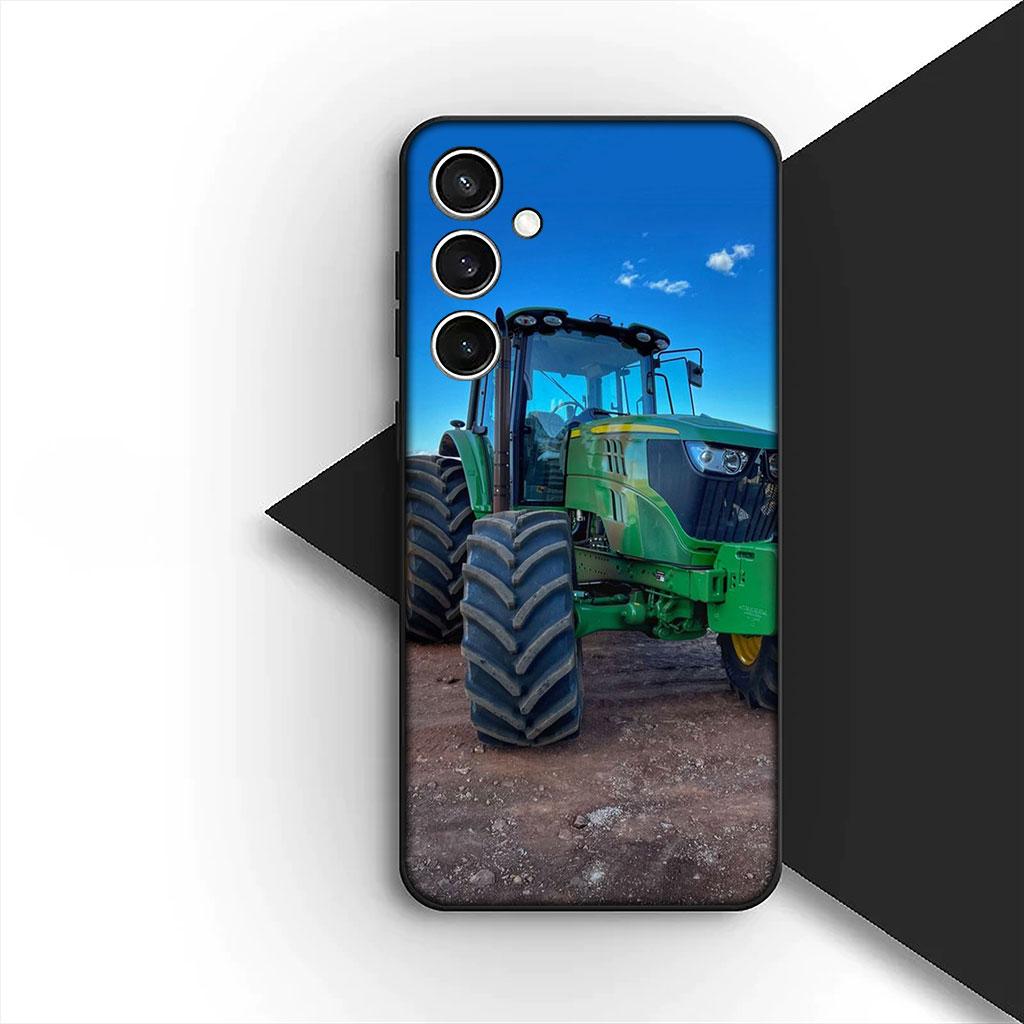 Farms Vehicles Tractors Silicone Phone Cover for Motorola Moto G86 G57 E14 E15 G14 G34 G35 G84 G24 A54 G15 Power E22 Soft Case
