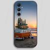 Retro Bus Road Trip Phone Case for Samsung Galaxy A73,23,53,33,24,72,22,52,32,54,A34 Soft Cover