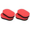PATIKIL Table Tennis Rubber Care Sponge 4 Pieces Table Tennis Paddle Cleaning Sponge Racket Pat Cleaner Red Black