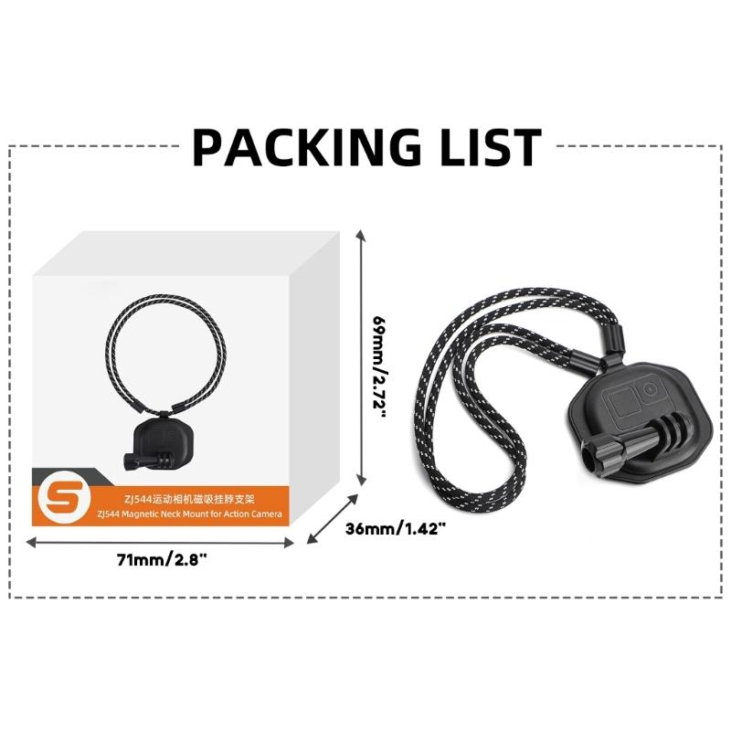 Портативный магнитный POV держатель на шею для селфи для экшн-камеры и мобильных телефонов. Аксессуары для видеосъемки. Прочный.