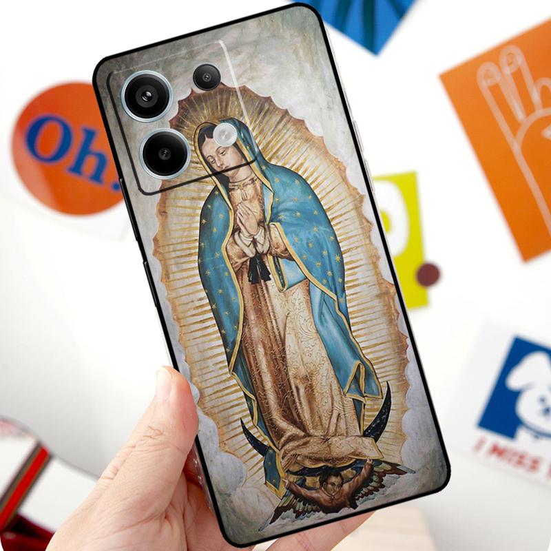 Virgen De Guadalupe Virgin Mary Funda For Xiaomi Redmi Note 14 Pro 10 11 12 13 15 Pro Plus Case For Redmi 15 14C 12C 10C 13C
