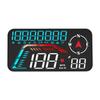 Цифровой спидометр Geyiren G12 GPS HUD Plug and Play для всех автомобилей Крупный шрифт КМЧ Миль/Ч Пробег Местное время Высота Проекционный дисплей