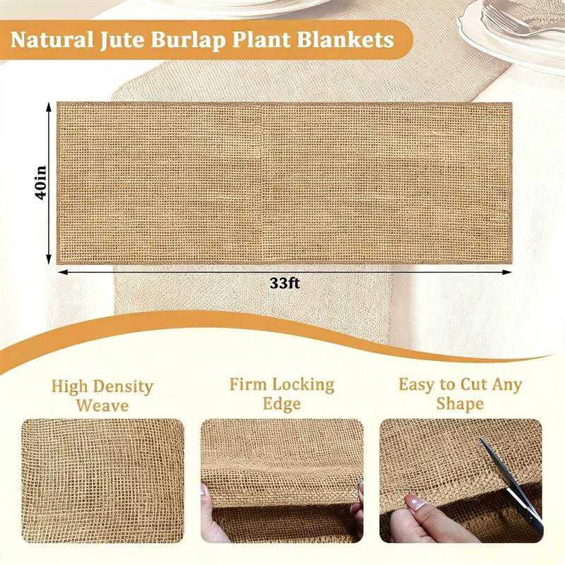 Winter Garden Burlap Plant Cover Tree Anti‑Frost Warm Protection Cloth for Vegetables Shrubs