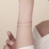 14K Shining Gold Bracelet with Double Chain